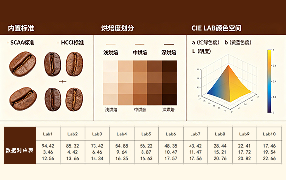 1.專業咖啡指標，精準量化烘焙度
